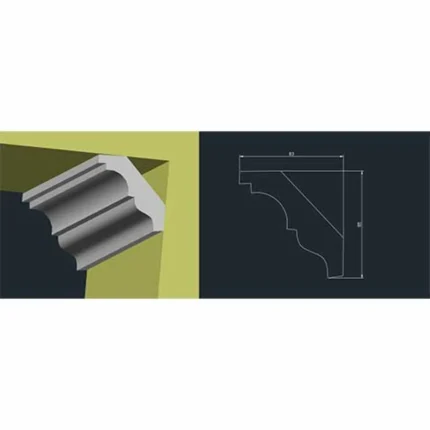 Cornisă de tavan CT 01