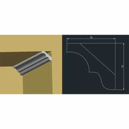 Cornisă de tavan CT 04